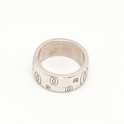 ◆VINTAGE◆【Cartier】ハッピーバースディ Preowned CARTIER 18K 5-Diamond Happy Birthday Double C logo