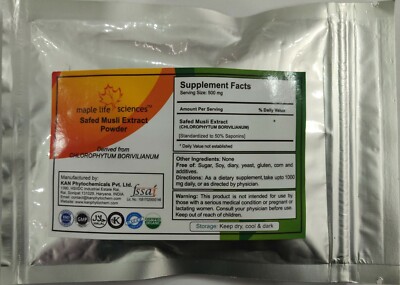Safed Musli (CHLOROPHYTUM BORIVILIANUM) Extrakt 50% Saponine Pulver - Aphrodisiakum