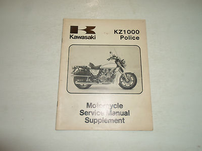 1981 Kawasaki KZ1000 Police Motorcycle Service Manual