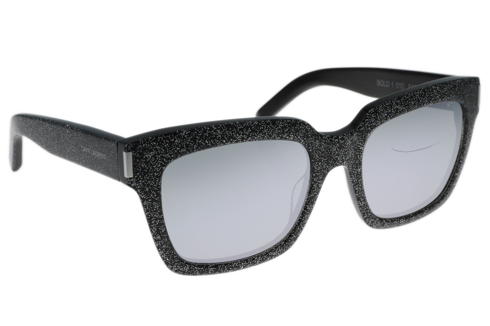 Saint Laurent 236441 occhiali da sole donna quadrati nero grigio taglia 54 20 140