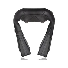 Nekteck Shiatsu Neck Massager with Heat – Deep Tissue Pain Relief, Black