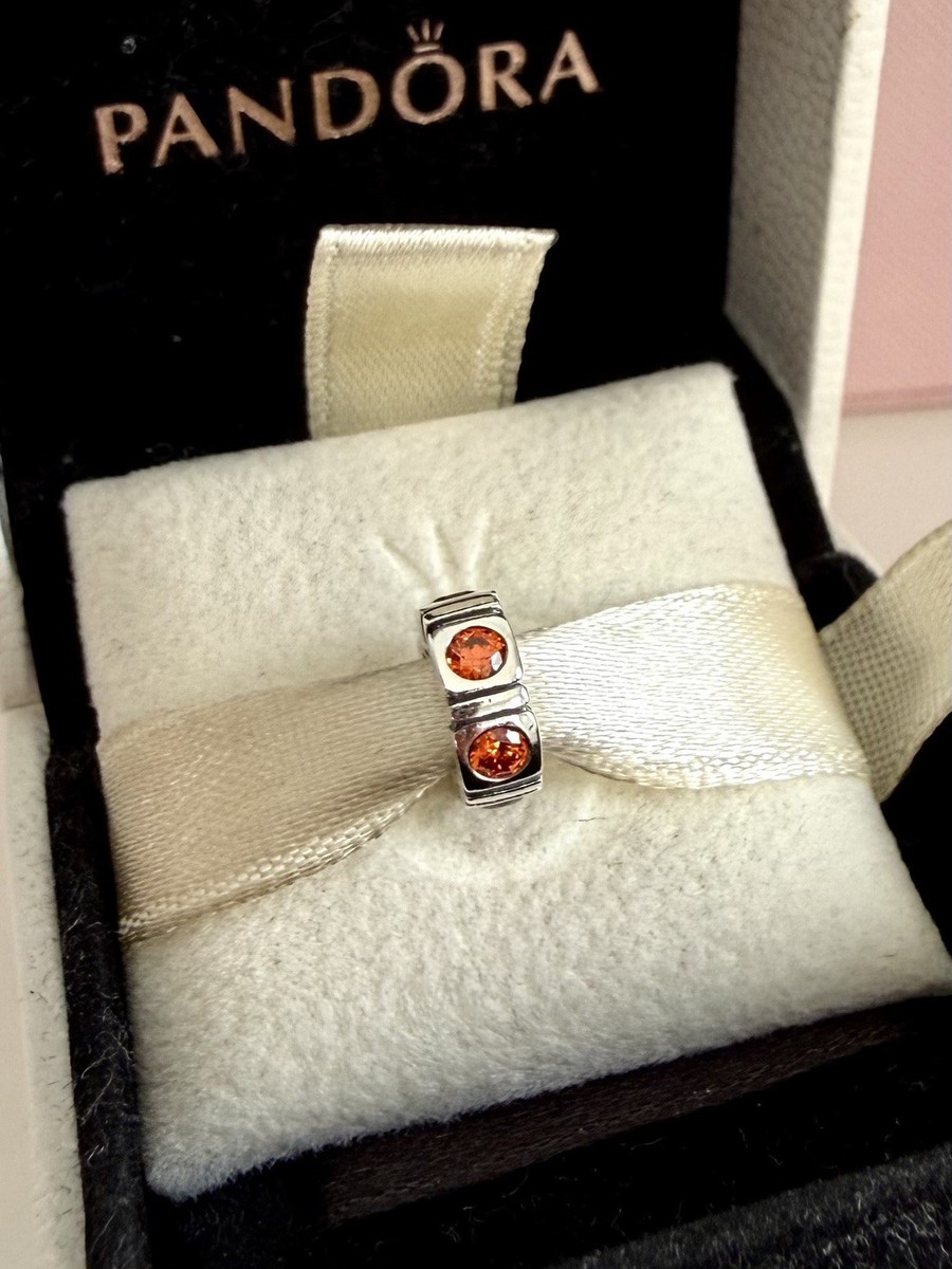 Pandora Silver Trinity Northern Lights Orange Spacer 790368OCZ