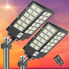 10000W Commercial Solar Street Lights Outdoor Dusk to Dawn for Parking Lot Road