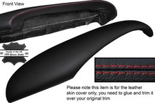 RED STITCH TOP DASH DASHBOARD LEATHER SKIN COVER FITS TVR CHIMERA CUSTOM NEW