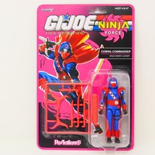 G.I. Joe Super7 ReAction Cobra Commander Ninja Force 3.75 Figure NEW