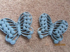 Vintage Homco/ Burwood  Sconces  Plastic Shelf & Butterflies Blue — photo 3