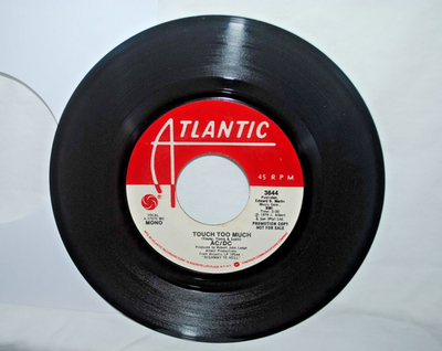 #ad #ad AC DC TOUCH TOO MUCH 45 rpm record EX EX PROMO Atlantic 37870 generic slv $17.99