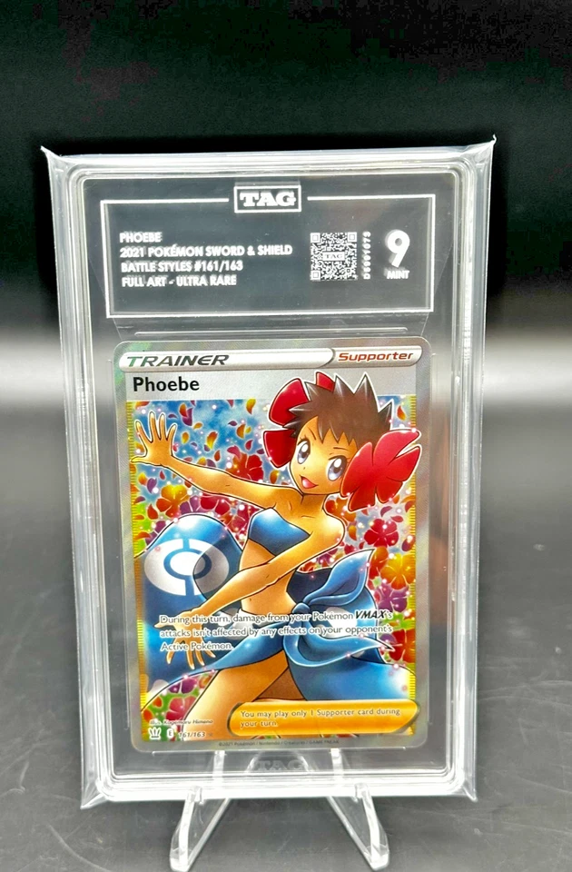 TAG 9 - #161 Phoebe 2021 S&S Battle Styles Full Art - Ultra Rare - Image 3 of 4