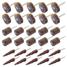 Flap Wheel Sander 80 Grit 30 Pcs 1/8-inch Shank for Dremel Rotary Tool