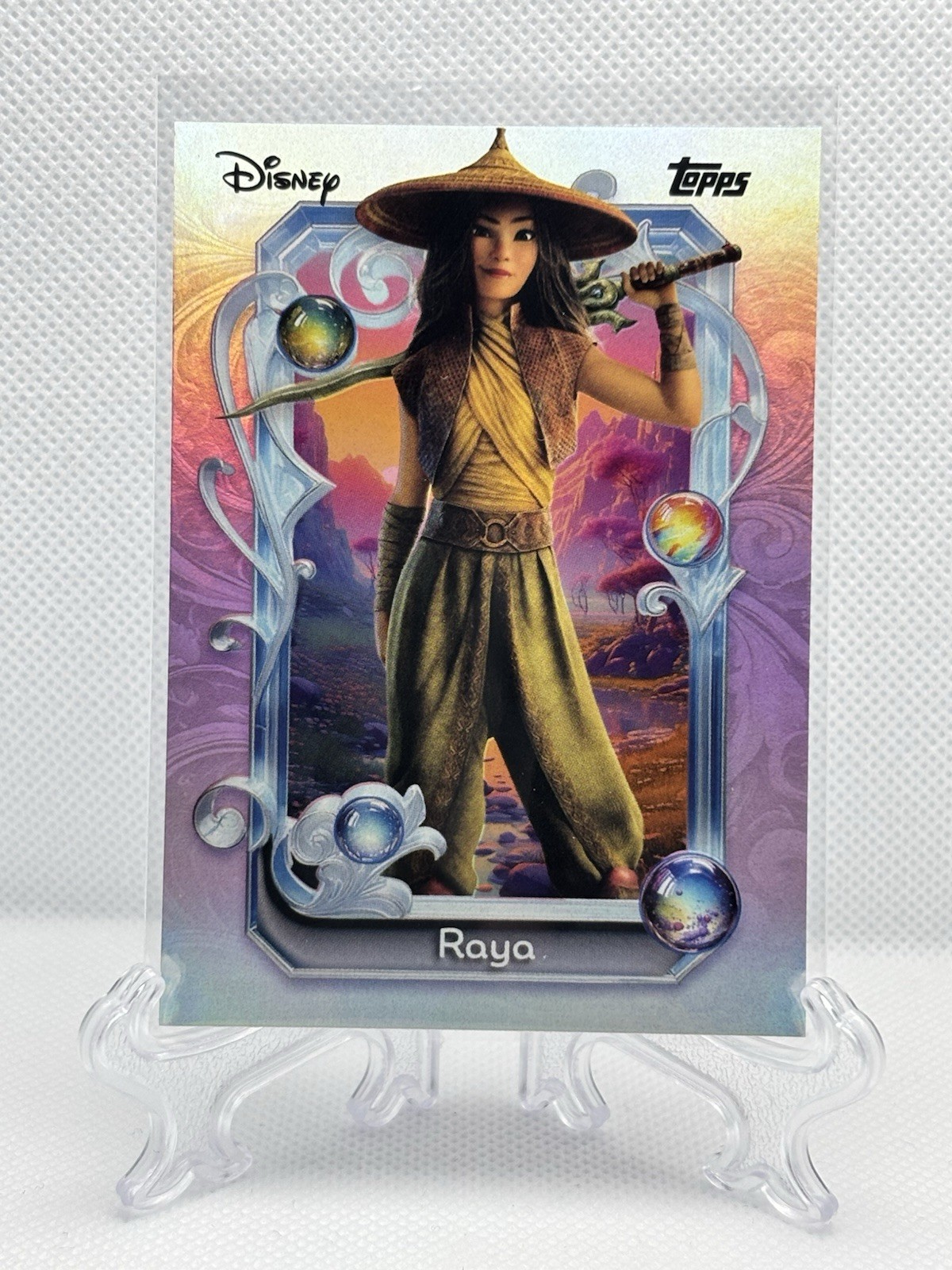 2025 Topps Disney Wonder Cartoon Princess Foil SP #163 Raya Last Dragon