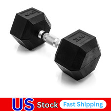 Barbell Coated Hex Dumbbell Weight - Single  10-120 lbs  Multiple