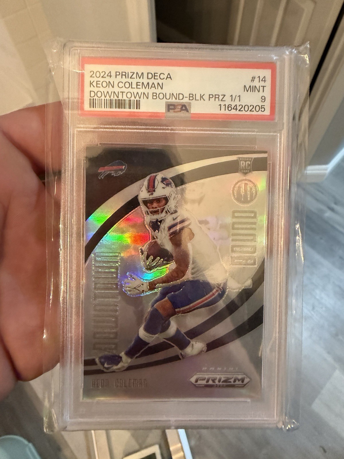 2024 PRIZM DECA KEON COLEMAN DOWNTOWN BOUND-BLK PRZ 1/1