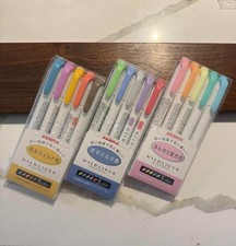 Zebra Mildliner Double Sided Highlighter Bundle 15 Pens 3 Sets NEW