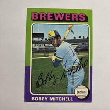 1975 Topps Bobby Mitchell #468 Milwaukee Brewers