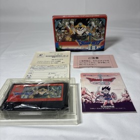 Dragon Quest III Famicom NES CIB Complete Boxed Enix Japan Tested NTSC-J