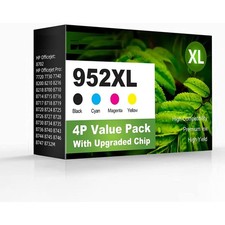 952 XL Replacement for HP 952xl Ink Cartridges Combo 4 Pack