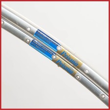 NOS AMBROSIO ELITE PRISMA clincher RIMS 28" 700c 32h VINTAGE ROAD BIKE SILVER