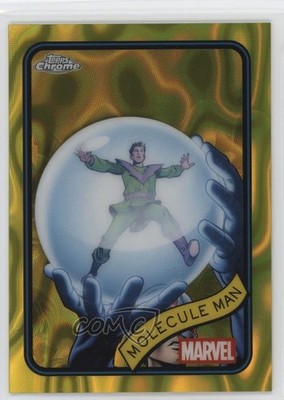 2025 Topps Chrome Marvel Comics Yellow Lava Refractor Molecule Man #21 07sf