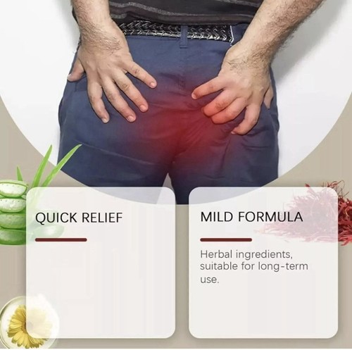 Hemorrhoids Remove Ointment Herbal Cream Relief Piles Pain Reduce Itching SALE - Picture 4 of 9
