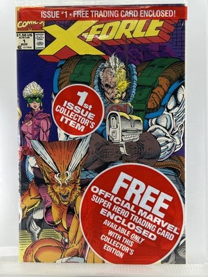 X-Force 1 ~Est. High 9s ~New Condition ~CABLE CARD ~Unopened Polybag ~Key
