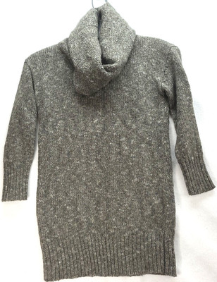 Anthropologie Between Me & You Women's XS Sweater Cowl Neck Hi-Lo Hem Gray