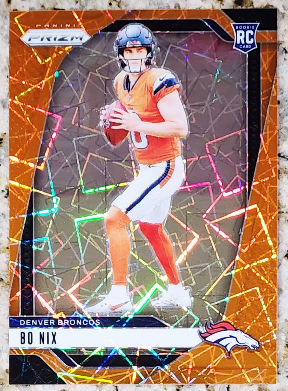 2024 Panini Prizm - Rookies Bo Nix #309 Lazer Prizm (RC)