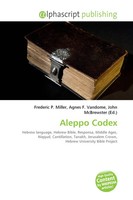 Frederic P. Miller (U. A.) | Aleppo Codex | Taschenbuch | Englisch (2026)