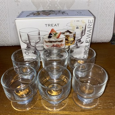 Circleware Klarglas 6 Stück Mini Dessert Cordial Mousse Gläser