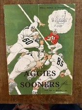 1951 OKLAHOMA A&M vs OKLAHOMA FOOTBALL PROGRAM/BILLY VESSELS HEISMAN WINNER!!!