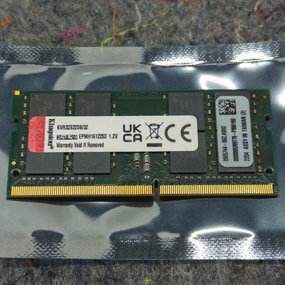 Kingston ValueRAM 1x 32GB DDR4 3200MHz CL22 SODIMM 2Rx8 Laptop Memory RAM