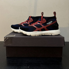 Valentino Garavani Rockstud Sound High Knit Sneakers Red Blue