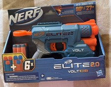 1 Hasbro Nerf Elite 2.0 VOLT SD-1 Dart Blaster 6 Darts Light Targeting 8 NEW