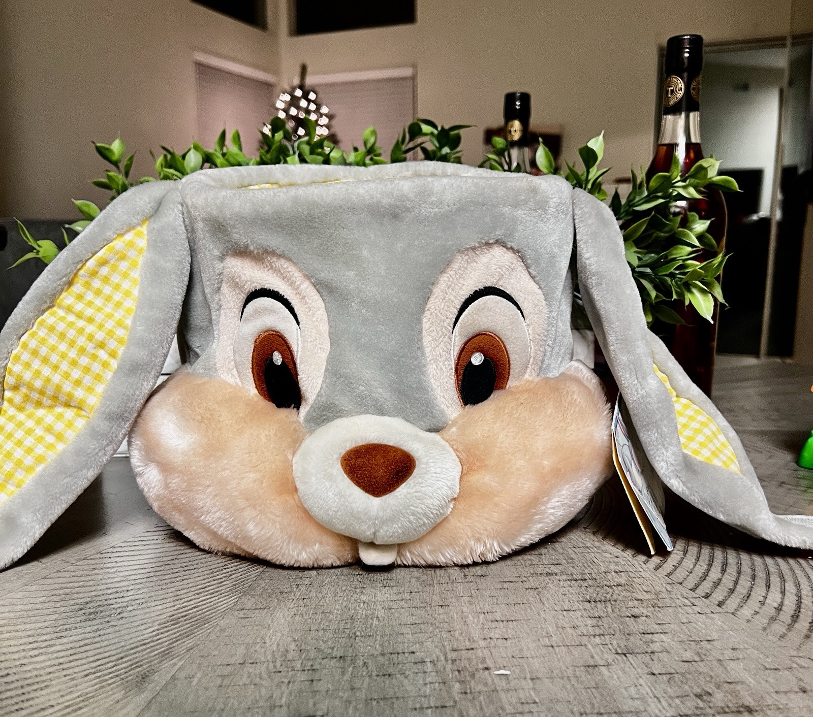 Disney Store Thumper Plush Easter Bunny Rabbit Basket Candy Pail from Bambi