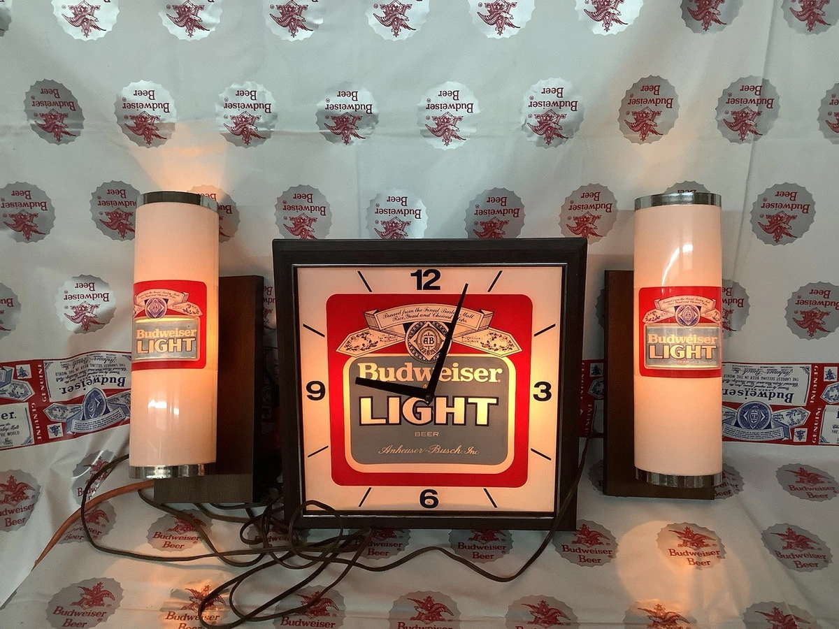 budweiser light clock products for sale | eBay