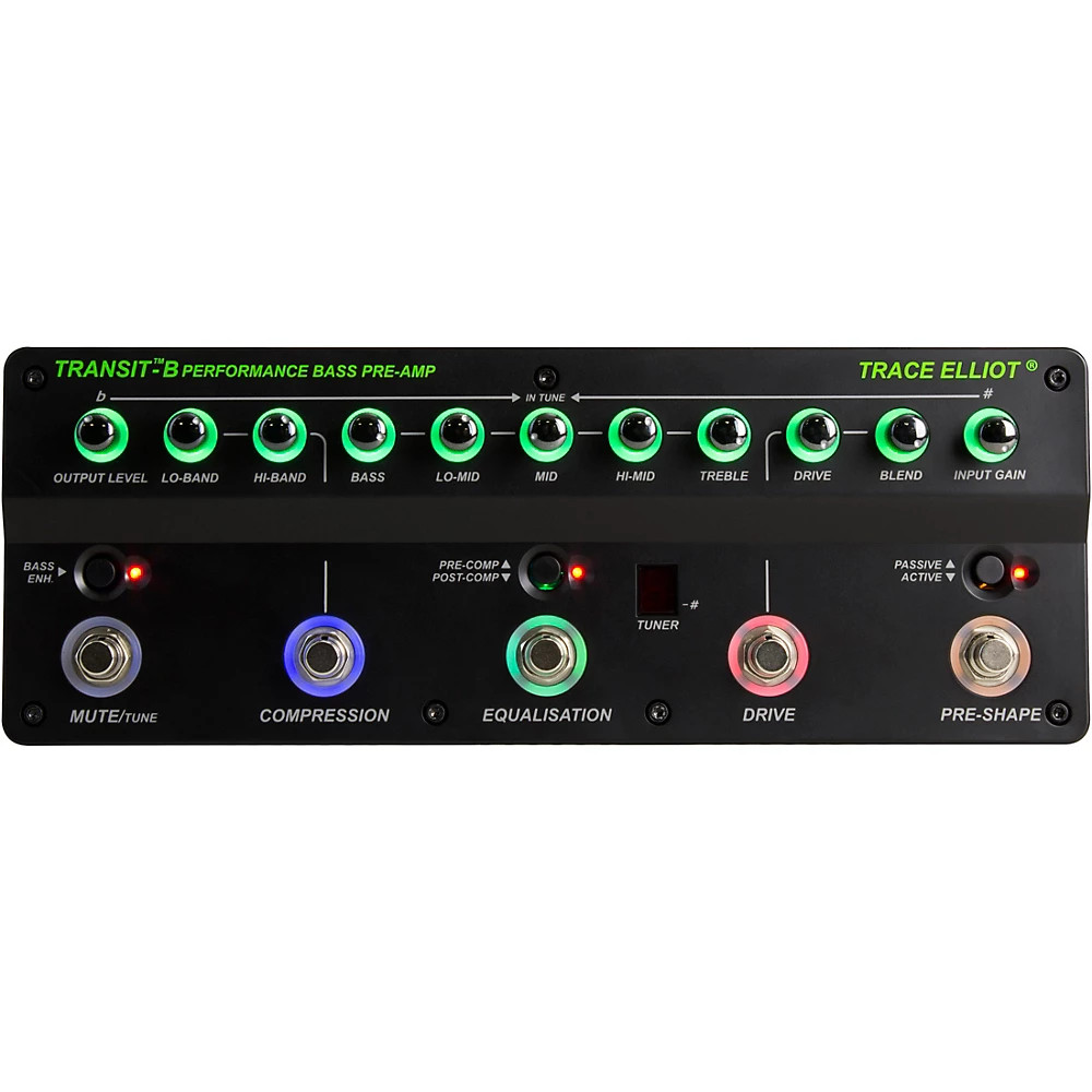 Басовый предусилитель Trace Elliot Transit B и педаль эффектов