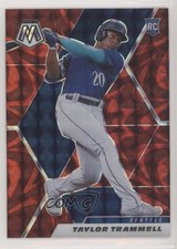 2021 Panini Mosaic Rookie Reactive Red Mosaic Prizm Taylor Trammell #282 dq2