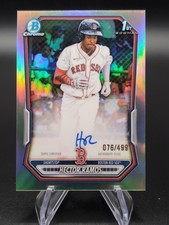 2026 Bowman Chrome 1st Hector Ramos Refractor Auto 316/499 SP Red Sox ROOKIE RC