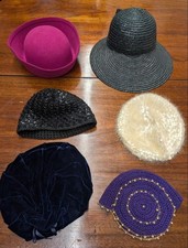 6 Pc Vintage 1920s-50s Hat  Beret Collection Various Colors Styles  Brands