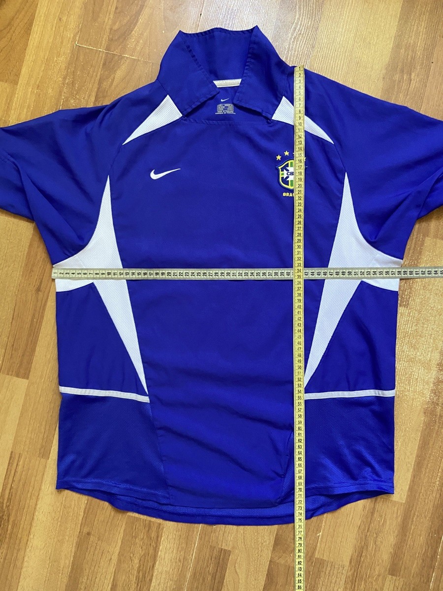 BRAZIL 2002 2004 AWAY FOOTBALL SHIRT SOCCER JERSEY NIKE 182266 sz