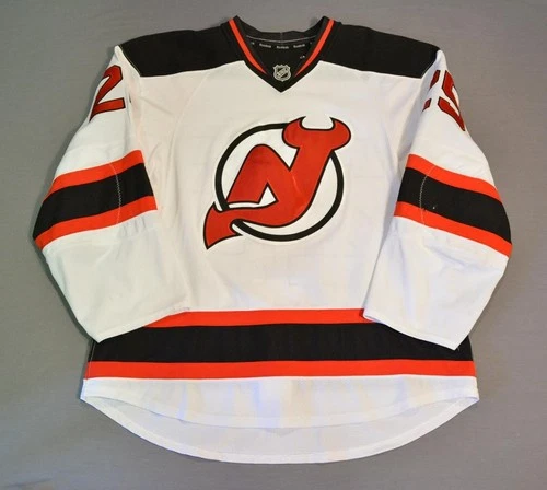 2014-15 Seth Helgeson New Jersey Devils Game Used Worn NHL Hockey Jersey MeiGray