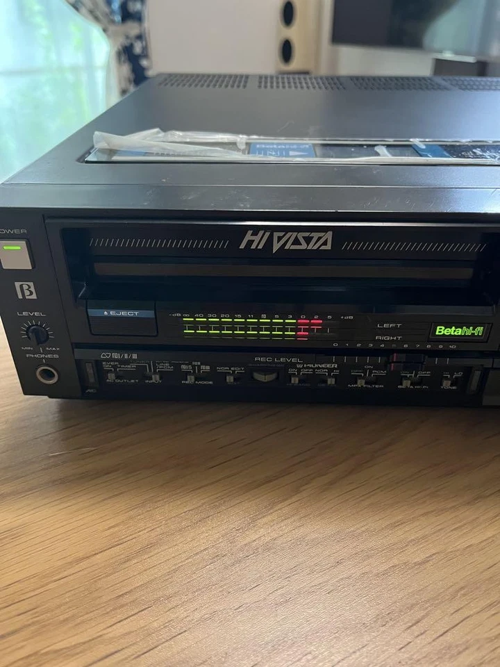 Reproductor de VCR Pioneer Betamax Vx-9 Grabadora de video para el hogar Reproductor de cinta analógica Foto 3 de 4