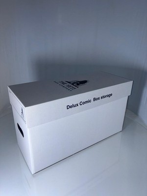 Delux Medium Size Comic Storage Box - Approx 300 Capacity   White,Double Walled