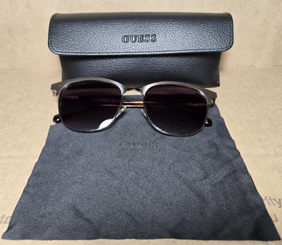 GUESS SUNGLASSES Gunmetal Silver & Tortoise shell Arms GU00052 08P FRAMES ONLY