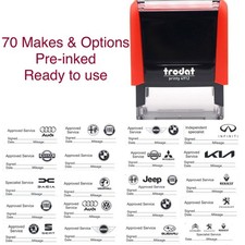 70 MAKES - GARAGE SELF SERVICE STAMP, 18 X 47mm, READY TO USE, TRODAT 4912