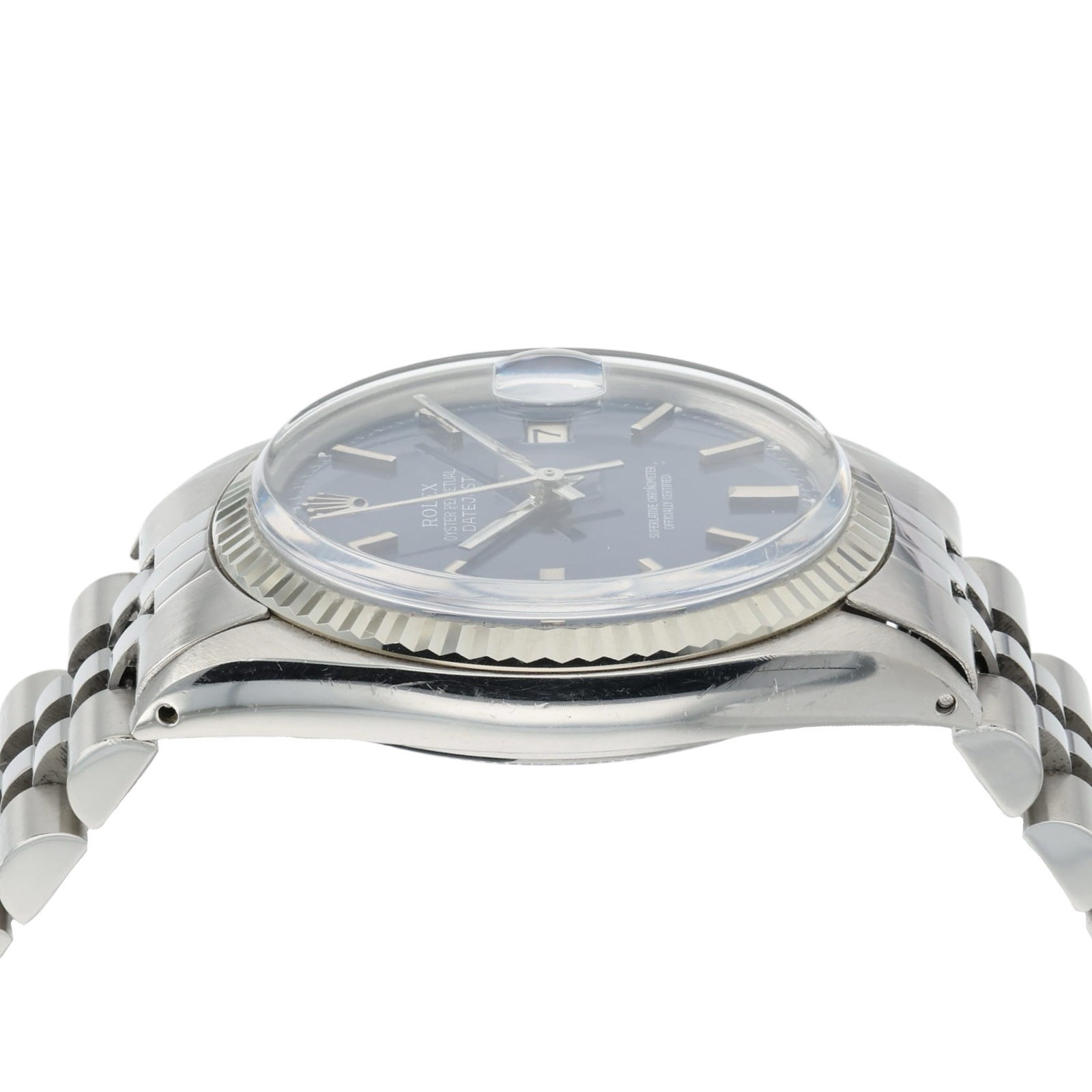 Rolex Datejust Blue Dial Stainless Steel 36mm Automatic Movement Mens Watch 1601 image 6
