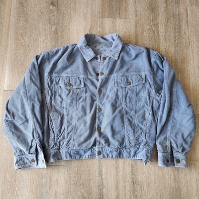 Vintage 90s Esprit Corduroy Reversible Type 3 Jacket Size Womens L Lavender
