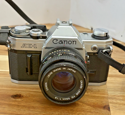 VINTAGE CANON AE-1 WITH CANON FD 50MM 1.8 LENS | eBay