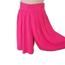 Vintage 80s Pink Culottes Skirt Shorts Small