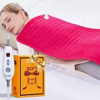 WOOMER Extra Large Heating Pad, 17''x33'' XL Heating Pad, Moist Heat Therapy