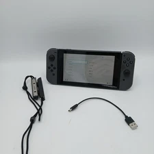 Nintendo Switch HAC-001 (-01) Gray Joycons Console Only - Tested and Working